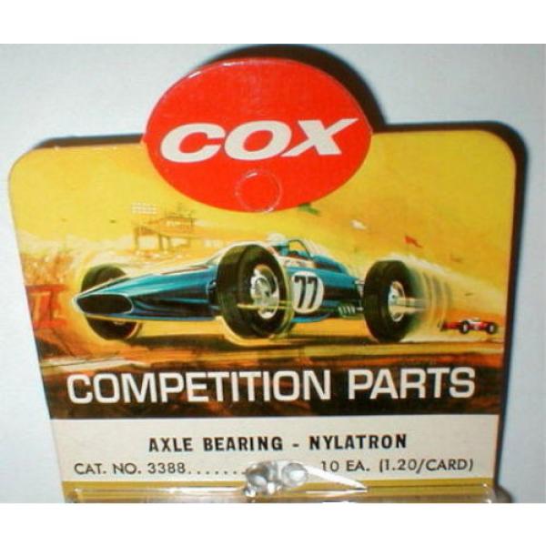 1 Pair Special 1/8&#034; Axle Bearing Nylatron by COX #3388 1960 Vintage NOS slot car #2 image