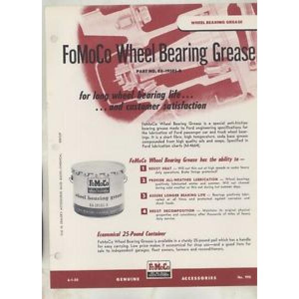 1950 Ford Wheel Bearing Grease Brochure ww4118 #1 image