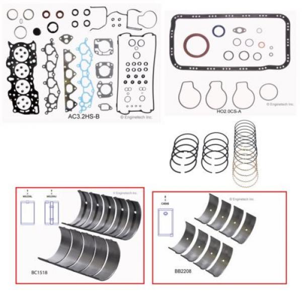 90-01 ACURA CAR 1.8L DOHC B18A1 B18B1 RERING KIT PREMIUM GASKETS BEARINGS #2 image