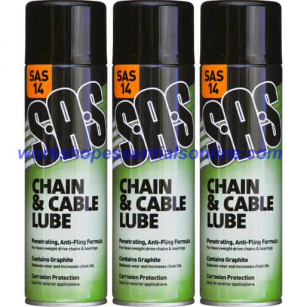 Chain Cable Spray Lube Bearing Bike Motorcycle Car Forklift with Graphite SAS14 #1 image