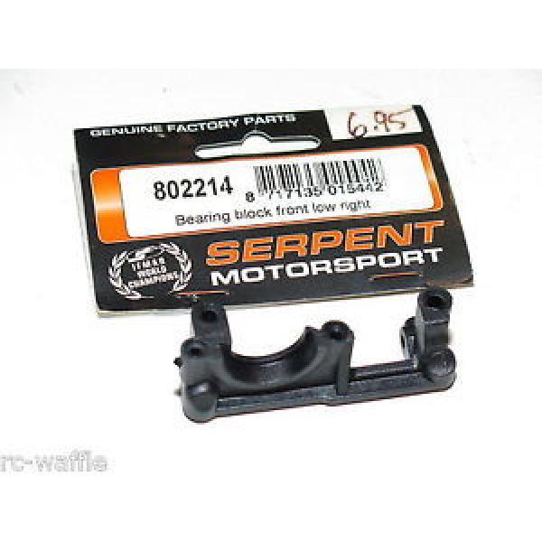 S977-1127 serpent 710 on-road car (#802214) Bearing Block Front Low Right #1 image