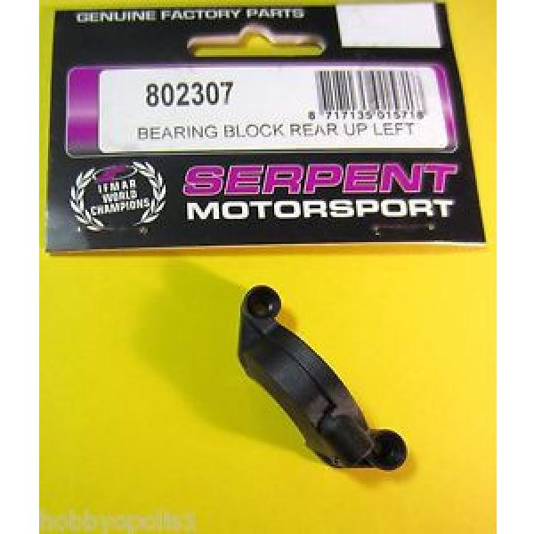 SERPENT Bearing Block Rear Up Left  802307: for their 710 4WD 1/10 200mm RC Car #1 image