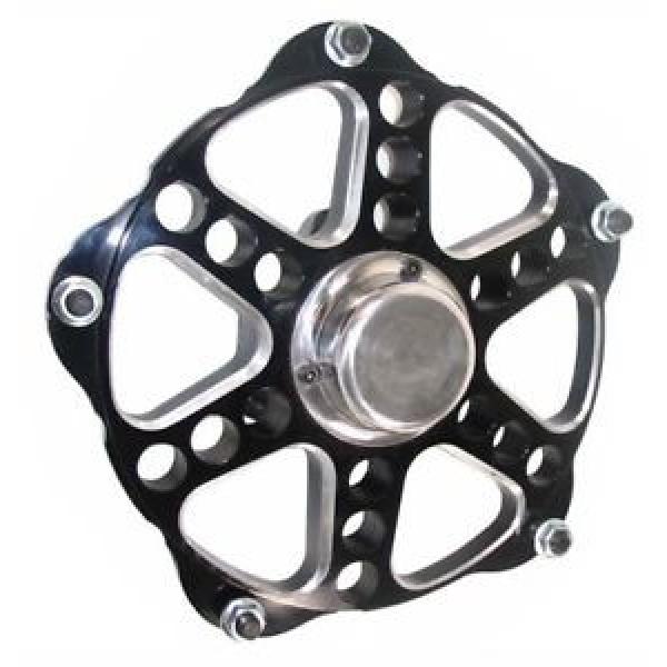 KEIZER ALUMINUM SPRINT CAR HUB W/BEARINGS,6 SPOKE,5 LUG,BLACK #1 image