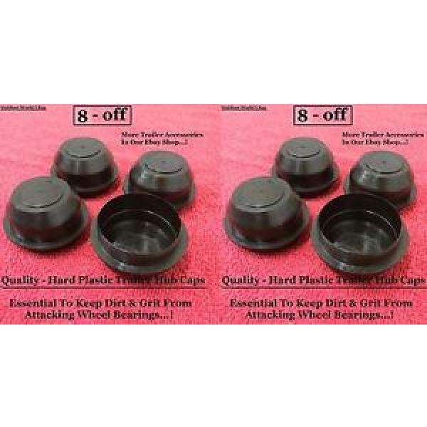 Trailer Hub Caps 8 Bearings Plastic Wheel Car Camping Motorbike Goods Builders- #1 image