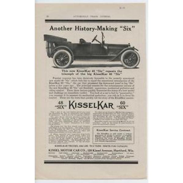 1914 Kissel Kar Model 48 Hartford WI Auto Ad Hyatt Roller Bearing Co mc2228 #1 image