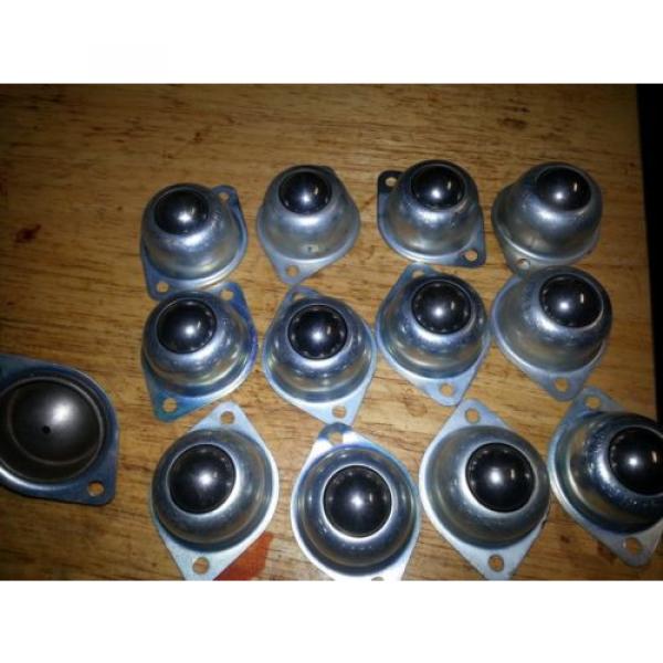 (Case of 14) Hudson Bearings BT-1CS Two-Hole Flange Mounted Ball Transfer Car... #1 image