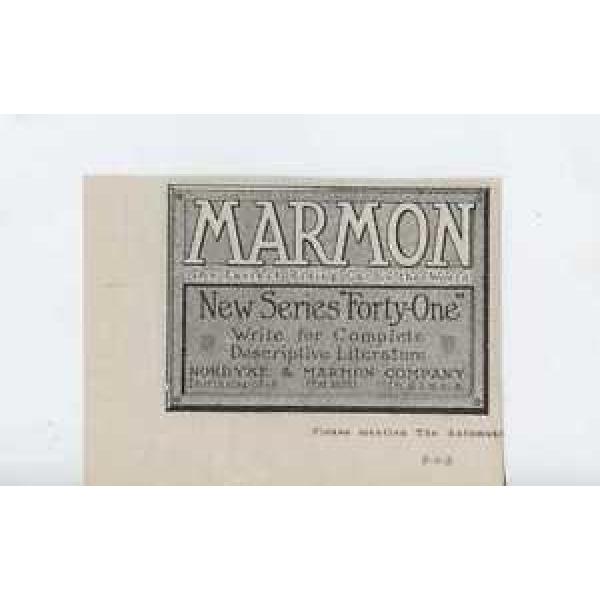 1916 Marmon 41 Indianapolis IN Auto Ad Hyatt Quiet Roller Bearings ma7936 #1 image