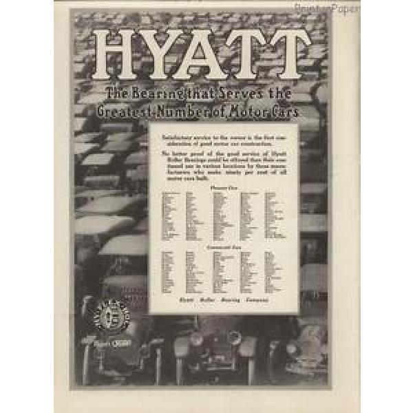 1916 Hyatt Roller Bearings HY FLEX ROL Print Ad #1 image