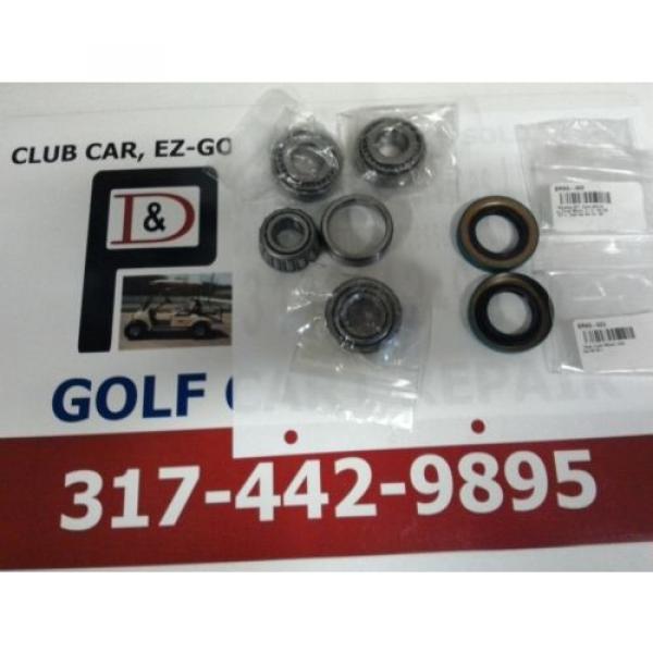 CLUB CAR DS GOLF CART FRONT WHEEL BEARING KIT 4 BEARING 2 SEALS #1 image