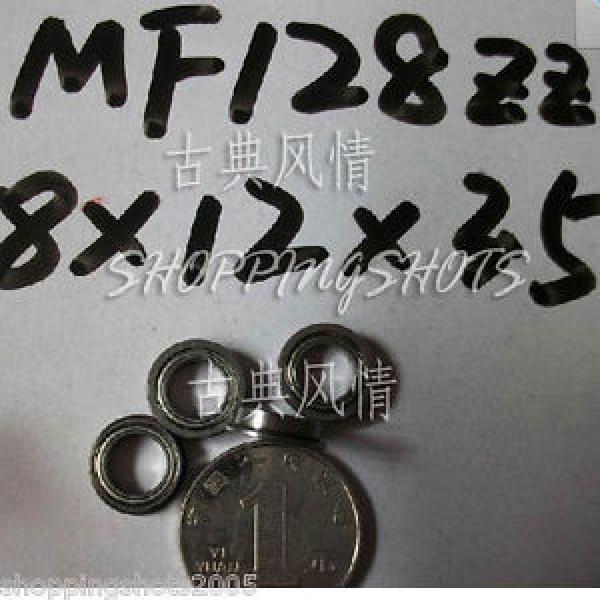 1pcs MF128 8X12X3.5 Flanged 8*12*3.5 bearings Miniature Radial Bearing MF128ZZ #1 image