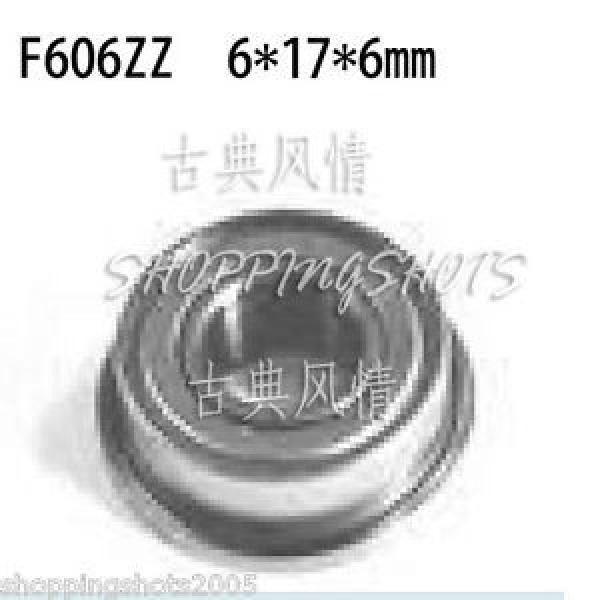 1pc F606ZZ 6x17x6 Flanged 6*17*6 mm F606Z Miniature Ball Radial Bearing F606 ZZ #1 image