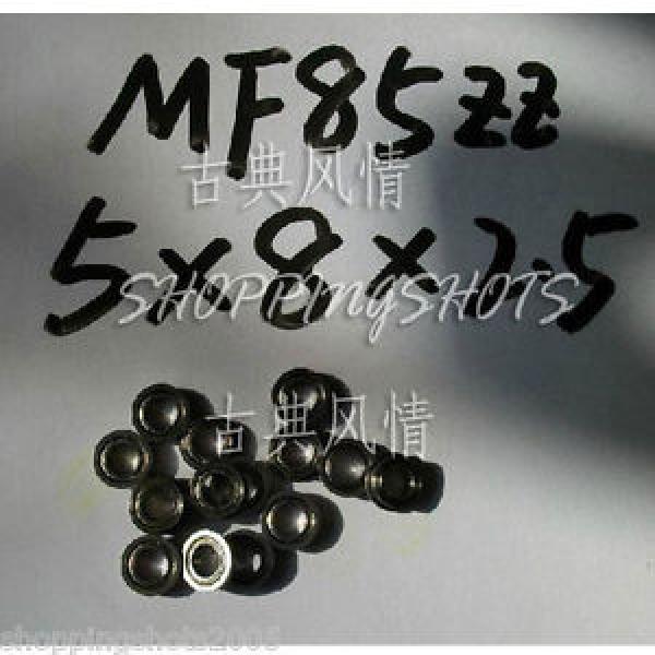 1) MF85 5X8X2.5 Flanged 5*8*2.5 mm bearings Miniature Ball Radial Bearing MF85ZZ #1 image