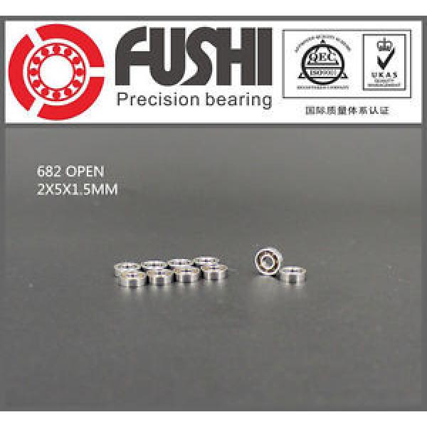 682 OPEN ABEC-1  (10PCS)  2x5x1.5mm  MR52 Miniature Ball Radial Ball Bearings #1 image