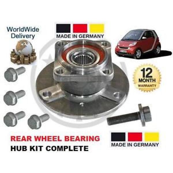 FOR SMART CAR 0.6i Turbo 0.7i T 0.8D FORTWO ROADSTER REAR WHEEL BEARING HUB KIT #1 image