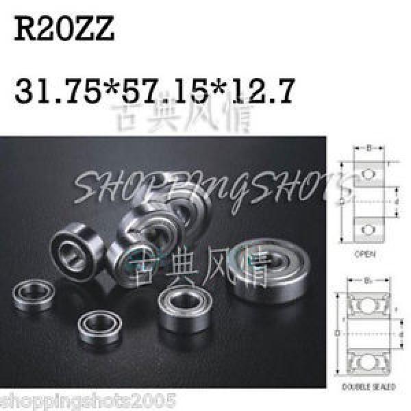 1pcs R20 ZZ 1 1/4&#034; x 2 1/4&#034;x 1/2&#034; inch Bearing Miniature Ball Radial Bearings Z #1 image