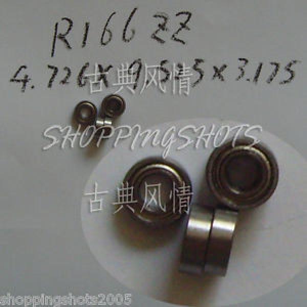 10pcs R166 ZZ 3/16&#034;x 3/8 x 1/8&#034; inch Miniature Ball Radial Ball Bearings R166ZZ #1 image