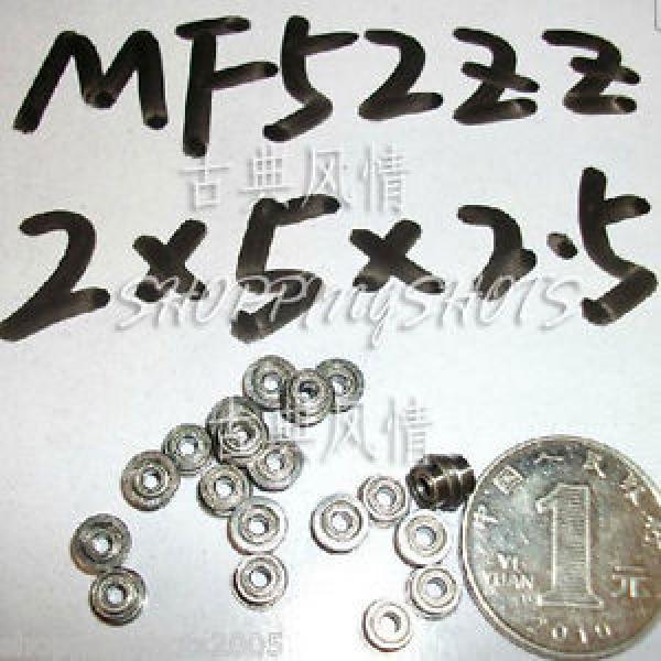 10) MF52ZZ 2x5x2.5 Flanged 2*5*2.5 mm MF52Z Miniature Ball Radial Bearing MF52 Z #1 image