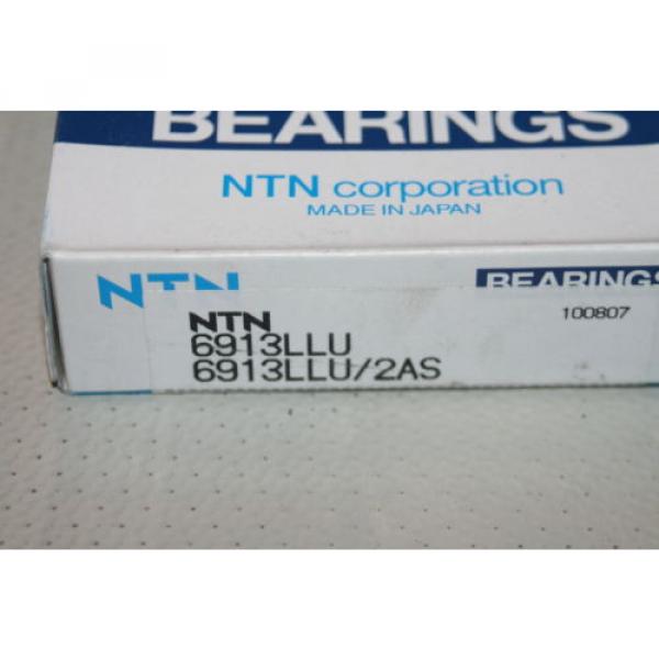 NTN 6913 LLU/2AS Sealed Radial Deep Groove Bearing 6913LLU  * NEW * #2 image