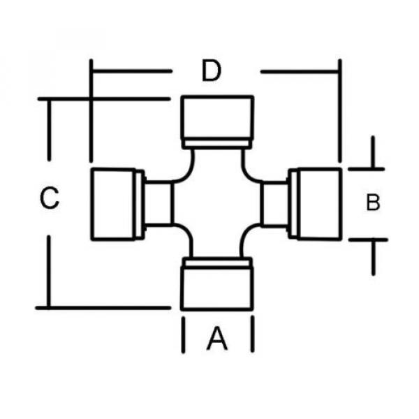 819278413 Cross &amp; Bearing for Ford 2600 3600 4100 4600 5610 6410 6600 7610 7710 #2 image