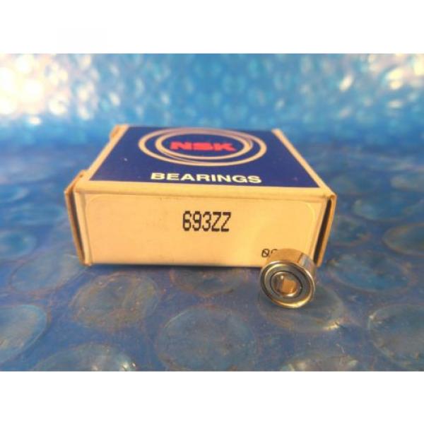 NSK 693ZZ, 693 2Z Single Row Deep Groove Radial Ball Bearing (SKF, NTN, FAG) #1 image