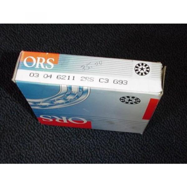 ORS Bearing 6211 2RS C3 G93 Single Row Radial Made In Turkey NEW IN BOX! #2 image