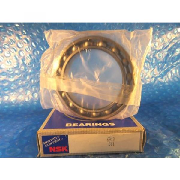 NSK 6912 Radial Ball Bearing, (NSK, KOYO,NACHI, FAG, SKF 61912) #1 image