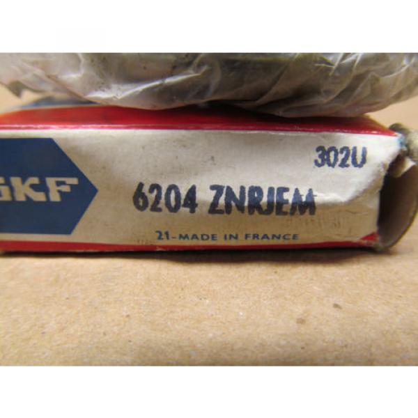 1 NIB SKF 6204 ZNRJEM SKF 6204ZNRJEM RADIAL/DEEP GROOVE BALL BEARING #2 image