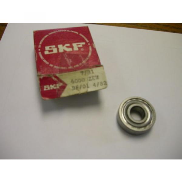 SKF 6000 ZJEM RADIAL DEEP GROOVE BALL BEARING NIB #1 image