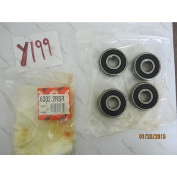 5 QTY 6302.2RSR.C3.L38 RADIAL AND GROOVE BALL BEARING #1 image