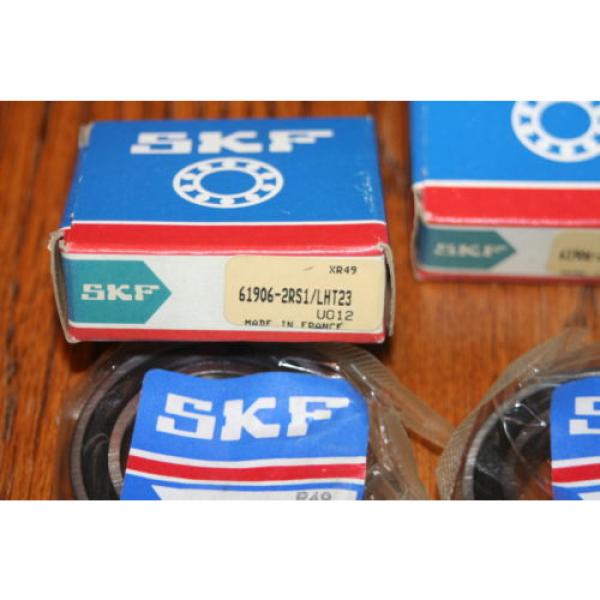 New (Lot of 2) SKF 61906-2RS1/LHT23 Deep Groove Radial Bearings #4 image