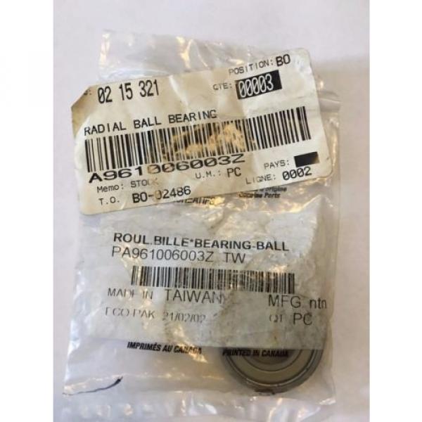 Bombardier NOS Radial Ball Bearing #PA961006003Z #1 image