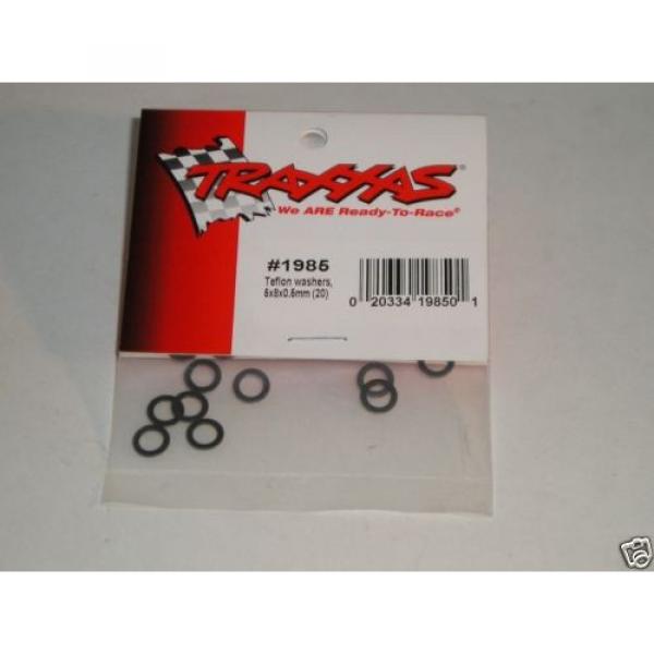 1985 Traxxas R/C Car Spares Washers x 20 Teflon 5x8x0.5mm Use With Ball Bearings #2 image