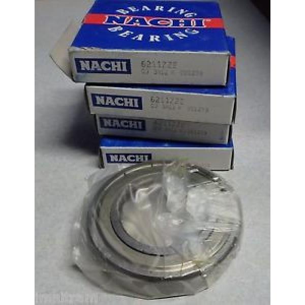 Nachi Radial Ball Bearing with Double Shields 6211 6211ZZE  55mm Bore  NEW #1 image