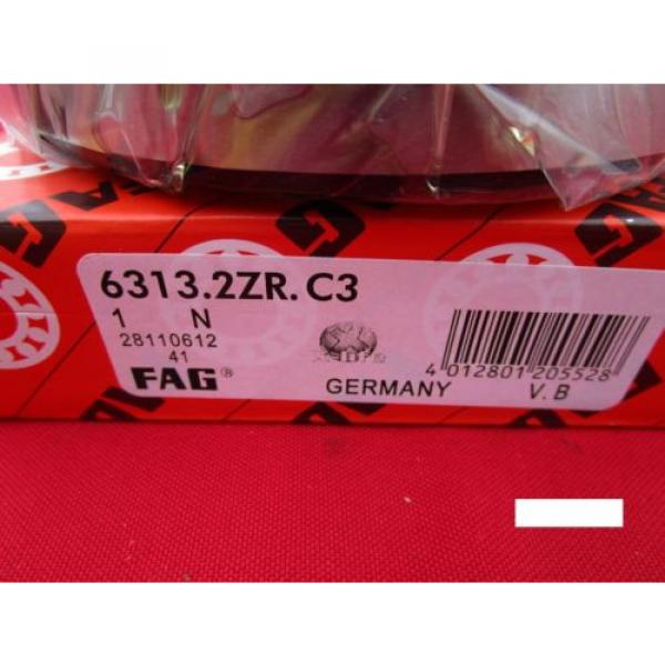 Fag 6313-2ZR C3, Single Row Radial Bearing (=2 SKF 2Z, NSK ZZ,NTN,Fafnir 313PP) #2 image