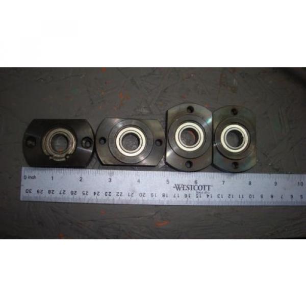 LOT OF 4 6002-Z Radial Ball Bearing WITH MOUNTING BLOCKS FREE SHIPPING #1 image