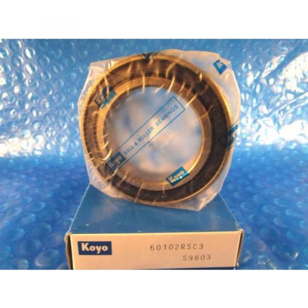 KOYO 6010 2RS C3, 6010 2RSC3, Single Row Radial Bearing, =2 SKF,NTN,Timken9110PP #1 image