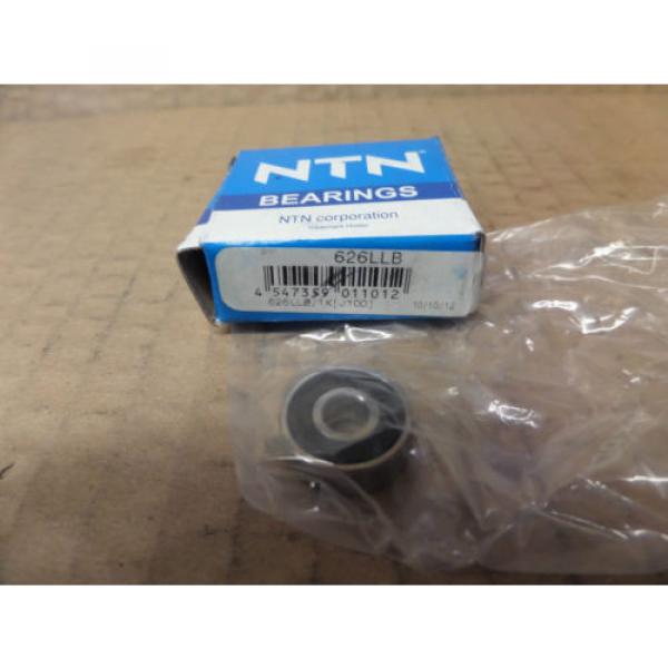 NTN Single Row Radial Ball Bearing 626LLB New #1 image