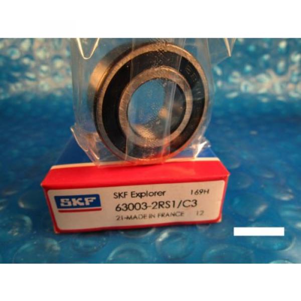 SKF 63003-2RS1 C3. Single Row Radial Bearing, (=2 FAG) #1 image