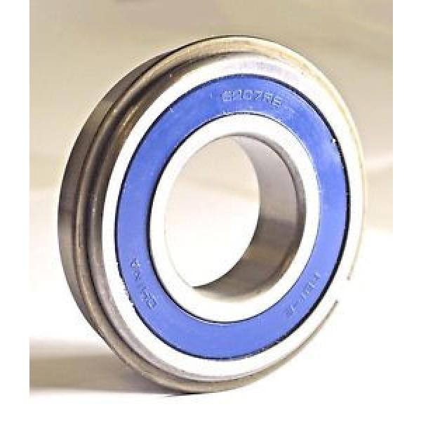 6207-2RS NR Sealed Radial Ball Bearing with Snap Ring #1 image