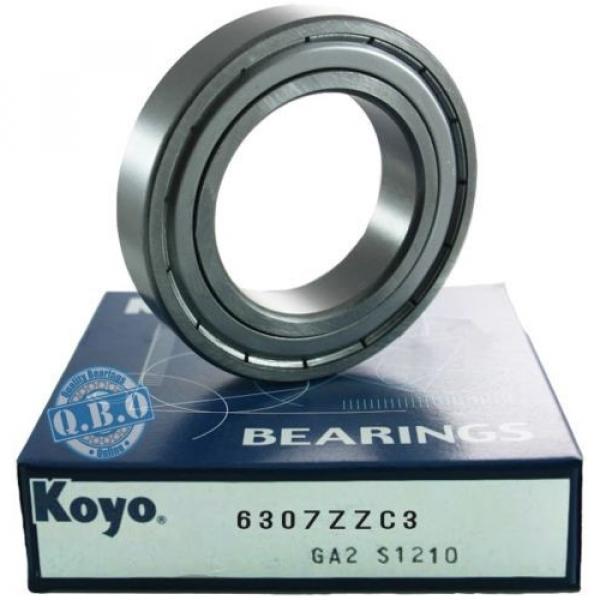 Koyo 6307ZZC3 Radial Deep Groove Ball Bearing 35mm ID 80mm OD 21mm #1 image