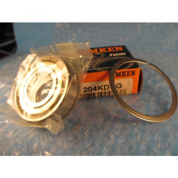 Timken Fafnir, 204 KDDG, 204KDDG, Single Row Radial Bearing with snap ring #1 image