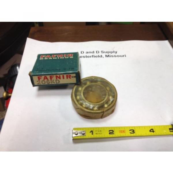 Fafnir 206KD, Single Row Radial Bearing, 30mm Bore, 62mm OD, 16mm Width, NOS #1 image