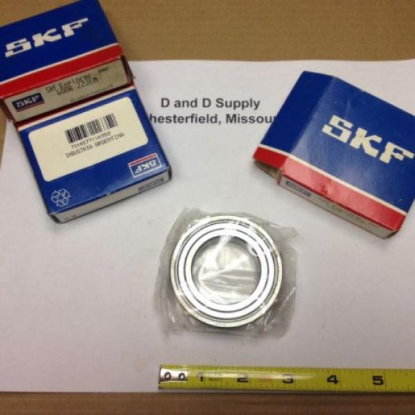 SKF 6008 2ZJEM, Radial Deep Groove Ball Bearing, 40mm Bore, 68mm OD, 15mm Width #1 image