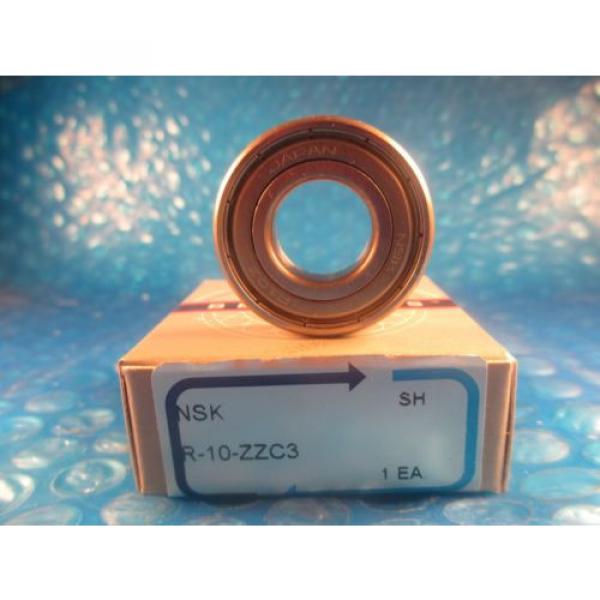 NSK R10ZZ, C3, R10 ZZ, Single Row Radial Bearing #1 image