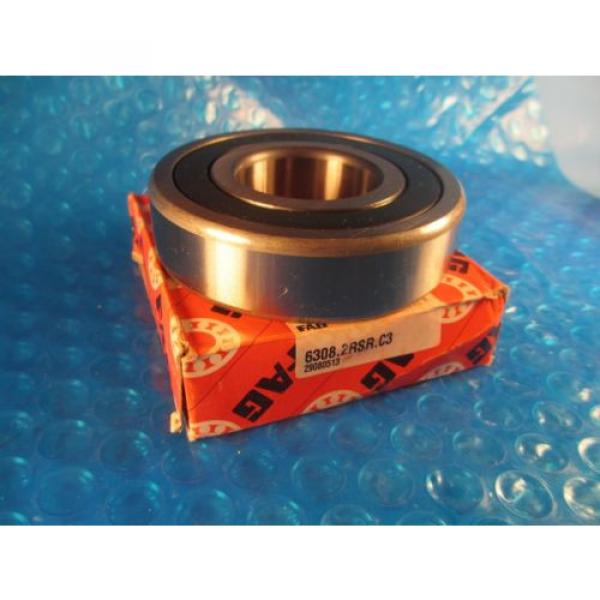 Fag  6308 2RSR C3, Single Row Radial Bearing(SKF 6308 2RS) #1 image