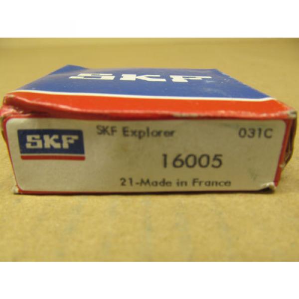 1 SKF NIB 16005 RADIAL/DEEP GROOVE BALL BEARING 25MM ID 47MM OD 8MM WID C0 OPEN #2 image