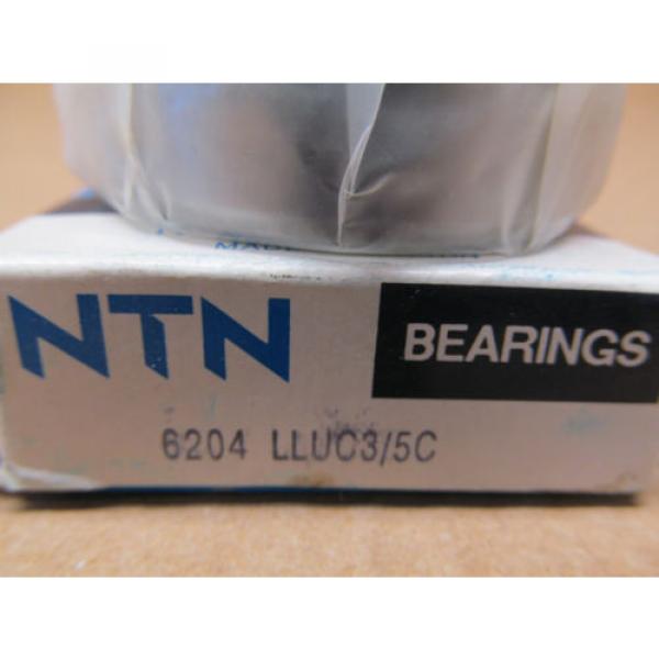 1 NIB NTN 6204-LLUC3/5C RADIAL/DEEP GROOVE BALL BEARING 20MM ID , 47MM OD #2 image