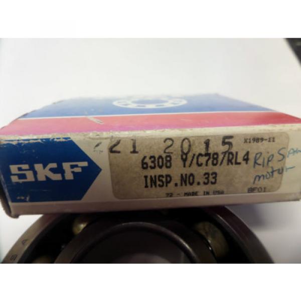 SKF Single Row Radial Ball Bearing 6308 Y/C78/RL4 6308 YC78RL4 6308YC78RL4 New #2 image