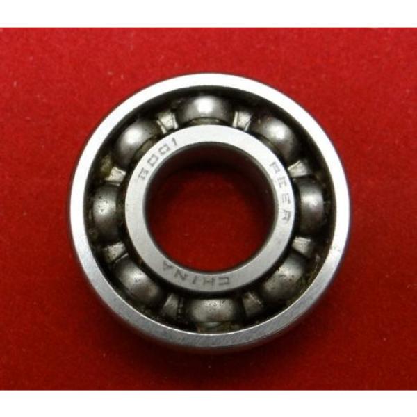 Lot of 5 Peer 6001 Single Row Deep Groove Radial Ball Bearings, 12mm ID, 28mm OD #4 image