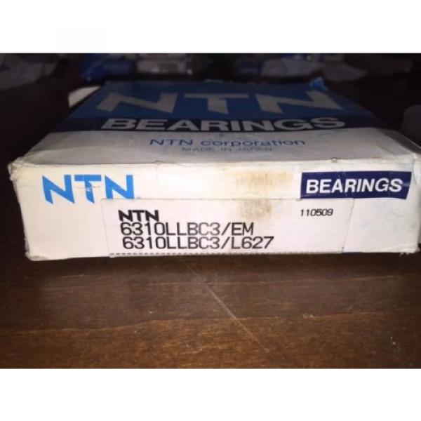 NTN 6310LLBC3 L627 Radial Ball Bearing Sealed 50mm Bore Dia 6310C3 6310L8 *New* #2 image